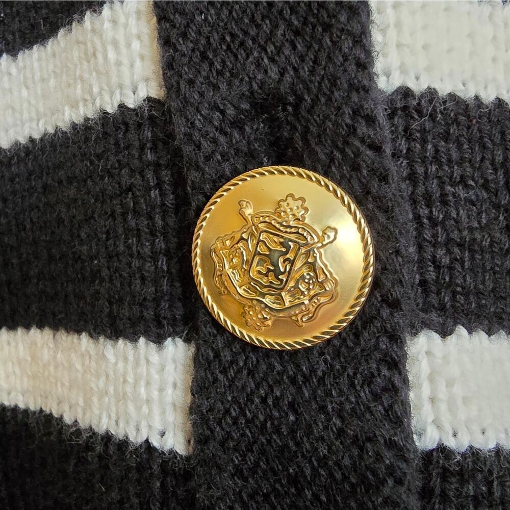 J. Crew Emilie Stripe Sweater 100% Cotton Lady Jacket - Picture 6 of 12